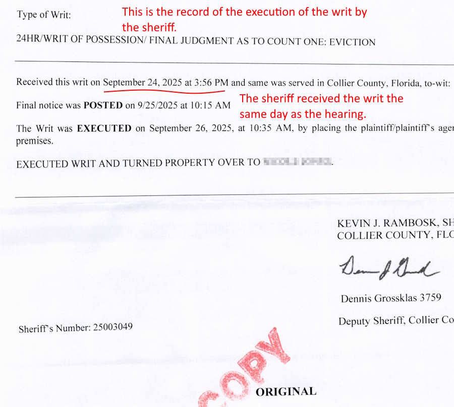 Fast evictions in Naples Florida